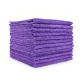 Monarch Microfiber Cloths 16 x 16 Purple , 12PK M915100PU